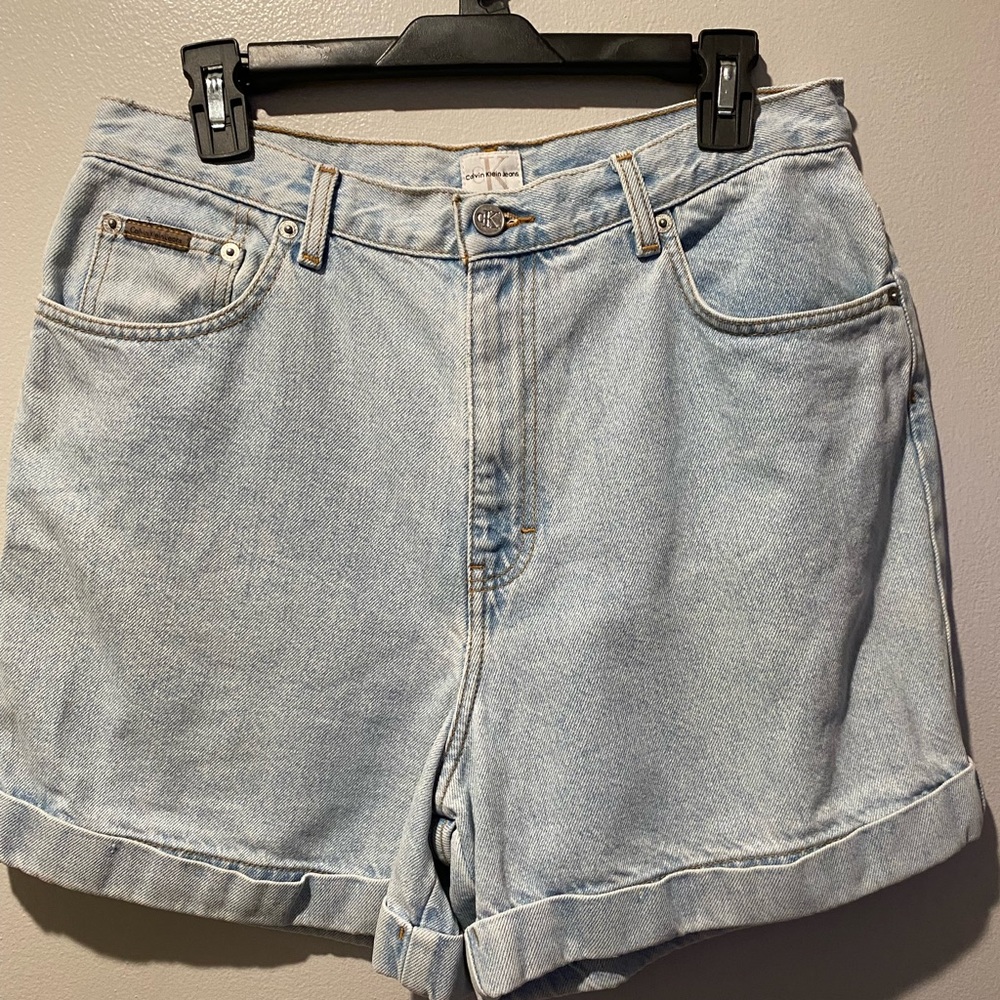 Vintage 90s High Waisted Calvin Klein mom jean shorts